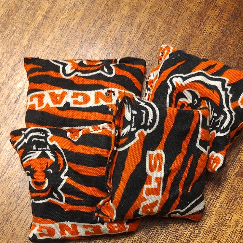 Bengals Themed Bean Bag Toss Game Set - Black and Orange